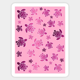 PINK Sea Turtle Love Sticker